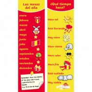 Spanish Bookmarks - Spanish Months & Weather (Pack of 20)