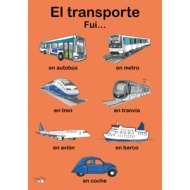 Spanish Poster (A3) - El transporte